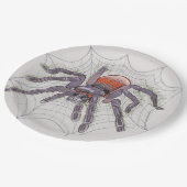 Halloween Spider Creepy Fun Papieren Bordje (Gekanteld)