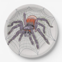 Halloween Spider Creepy Fun Papieren Bordje