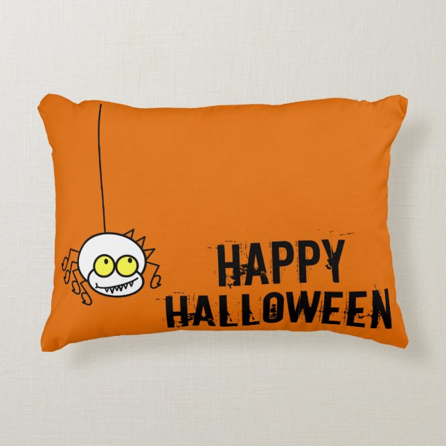 Halloween Spider Decoratief Kussen (Voorkant)
