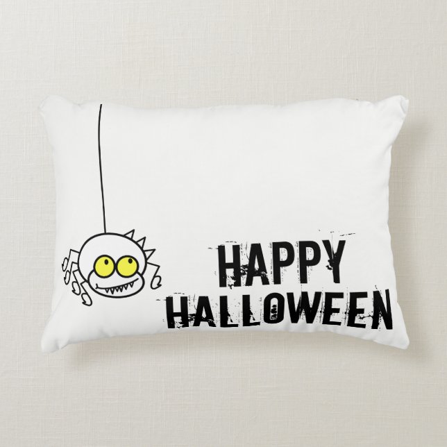 Halloween Spider Decoratief Kussen (Voorkant)