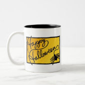 Halloween Spider Decoration Tweekleurige Koffiemok (Links)