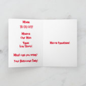 Halloween Spider Dinner Invitation Bedankkaart (Binnen)