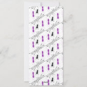 Halloween Spider Doodles Birthday Party Menu (Achterkant)