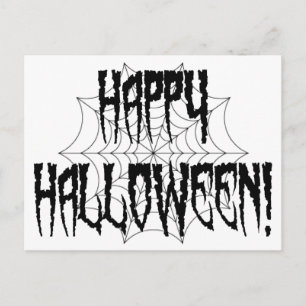 Halloween Spider Fingers and Web Briefkaart