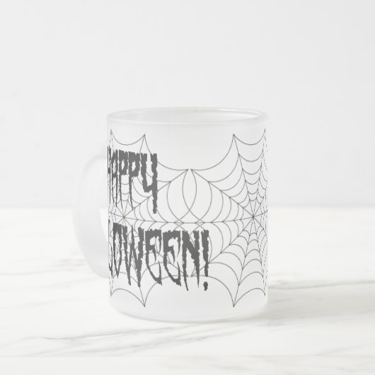 Halloween Spider Fingers and Web Matglas Koffiemok (Voorkant links)