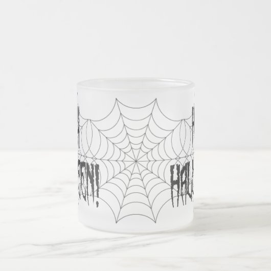 Halloween Spider Fingers and Web Matglas Koffiemok (Center)