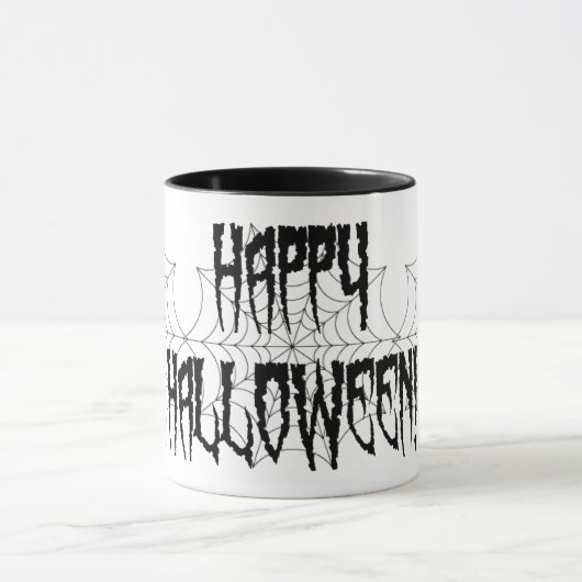 Halloween Spider Fingers and Web Mok (Midden)