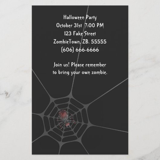 Halloween Spider - Flyer (Voorkant)