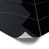 Halloween Spider in Spiderweb Night Scene Poster (Hoek)