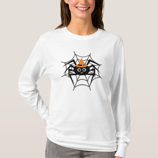 Halloween Spider in Web Tshirts en Gifts (Voorkant)