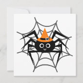 Halloween Spider in Web Tshirts en Gifts Kaart (Voorkant)