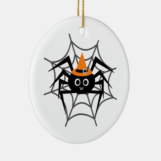 Halloween Spider in Web Tshirts en Gifts Keramisch Ornament (Rechts)