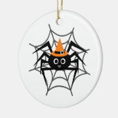Halloween Spider in Web Tshirts en Gifts Keramisch Ornament (Links)