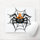 Halloween Spider in Web Tshirts en Gifts Muismat (Met muis)