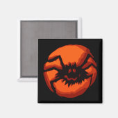 Halloween Spider Jack O Lantern Magneet (Voorkant / Achterkant)
