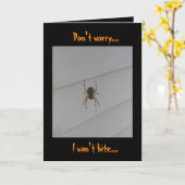 Halloween Spider Kaart (Gele Bloem)