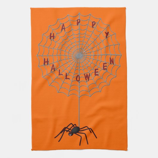 Halloween Spider Kitchen Towel Theedoek (Verticaal)
