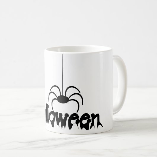 Halloween Spider Koffiemok (Voorkant rechts)
