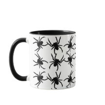 Halloween Spider Mok Zwart-wit