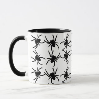Halloween Spider Mok Zwart-wit