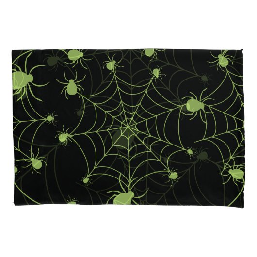 Halloween Spider Net Creatief Patroon Kussensloop (Voorkant)