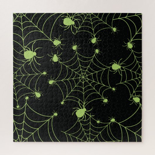 Halloween Spider Net Creatief Patroon Legpuzzel (Verticaal)