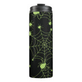 Halloween Spider Net Creatief Patroon Thermosbeker (Voorkant)
