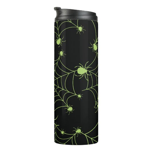 Halloween Spider Net Creatief Patroon Thermosbeker (Geroteerd rechts)