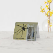 Halloween Spider Note Kaart (Gele Bloem)