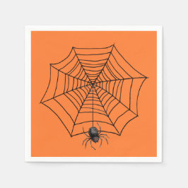 Halloween Spider op internet Servet