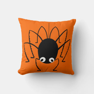 Halloween Spider Oranje Sierkussen