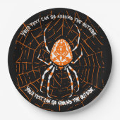 HALLOWEEN SPIDER PAPIEREN BORDJE (Voorkant)