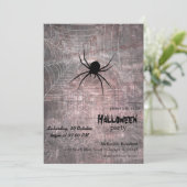 Halloween Spider Party Kaart (Staand voorkant)