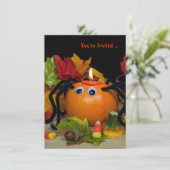 Halloween Spider party Kaart (Staand voorkant)
