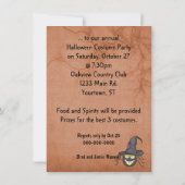 Halloween Spider party Kaart (Achterkant)