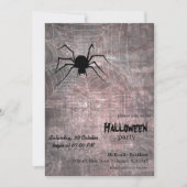 Halloween Spider Party Kaart (Voorkant)