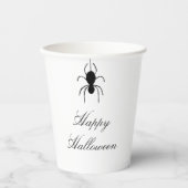 Halloween Spider Spooky Black White Papieren Bekers (Voorkant)