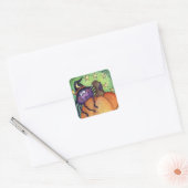 Halloween Spider Vierkante Sticker (Envelop)
