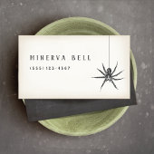 Halloween Spider Visitekaartje