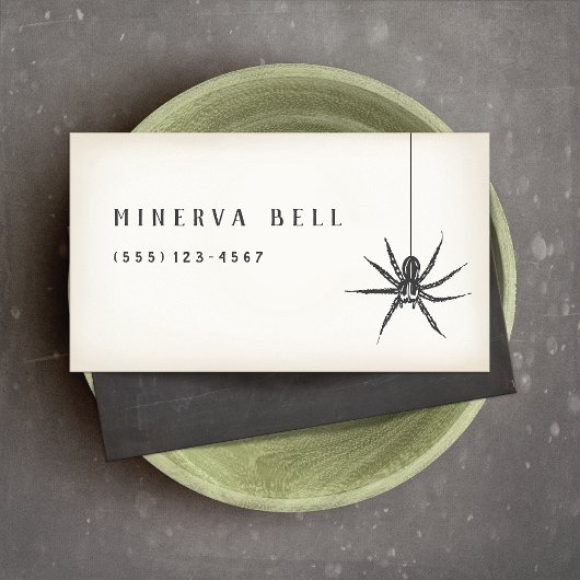 Halloween Spider Visitekaartje