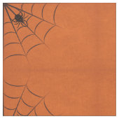 Halloween Spider Web Combed Cotton Fabric Stof (Close Up)