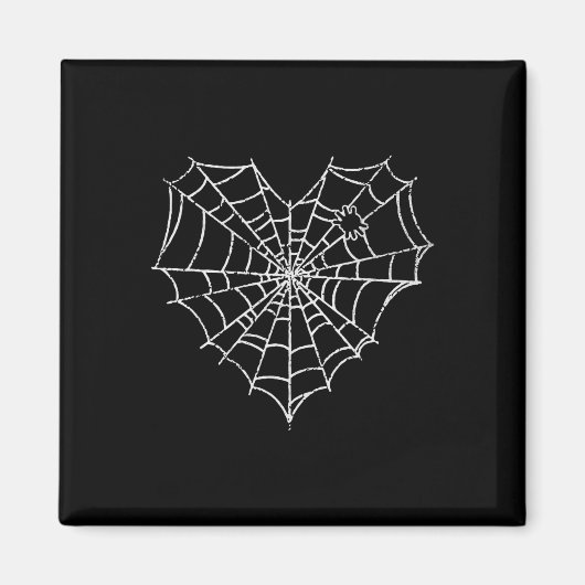 Halloween Spider Web Costume Cute Heart Spider Web Magneet (Voorkant)