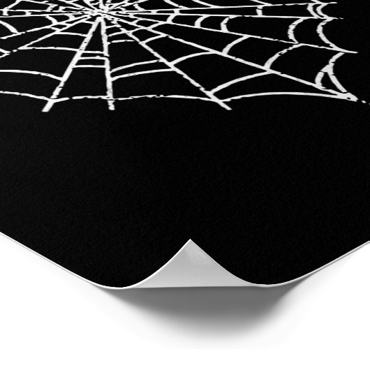 Halloween Spider Web Costume Cute Heart Spider Web Poster (Hoek)