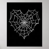 Halloween Spider Web Costume Cute Heart Spider Web Poster (Voorkant)