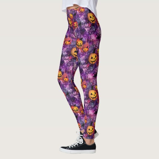 Halloween Spider Web en Jack O Lantern Leggings (Links)