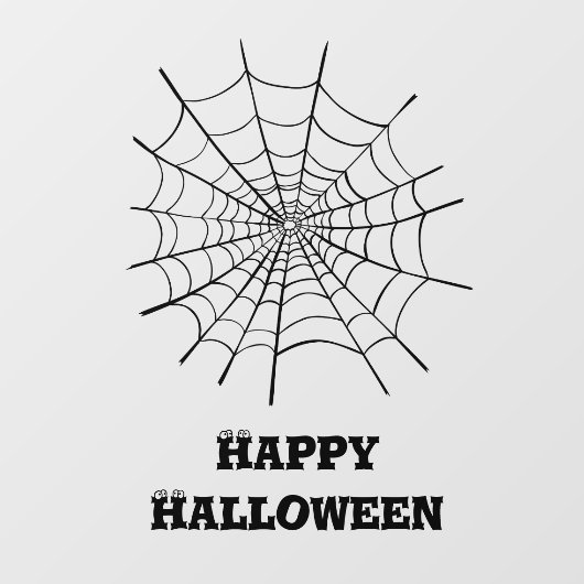 Halloween Spider Web en oogbollen Raamsticker (Vel)