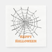 Halloween Spider Web en oogbollen Servet (Voorkant)