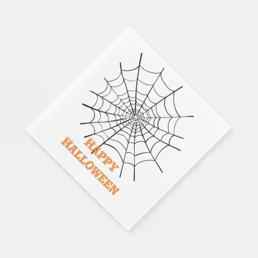 Halloween Spider Web en oogbollen Servet (Hoek)