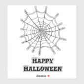 Halloween Spider Web en oogbollen Sticker (Vel)