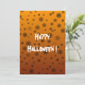 Halloween Spider Web Flat Kaart (Staand voorkant)